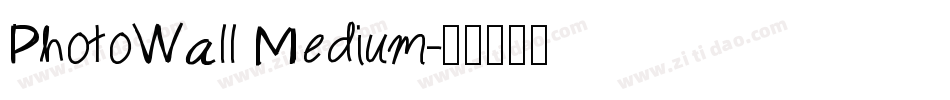 PhotoWall Medium字体转换